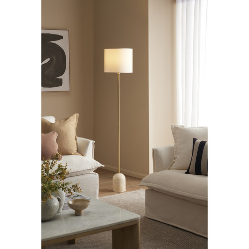 Bondi Travertine Floor Lamp