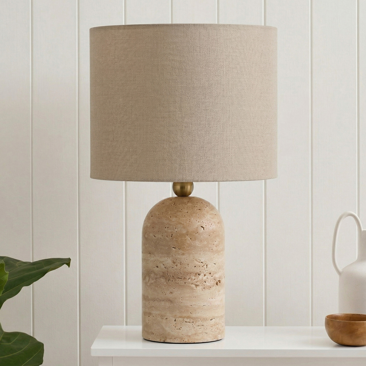 Bondi Travertine Table Lamp