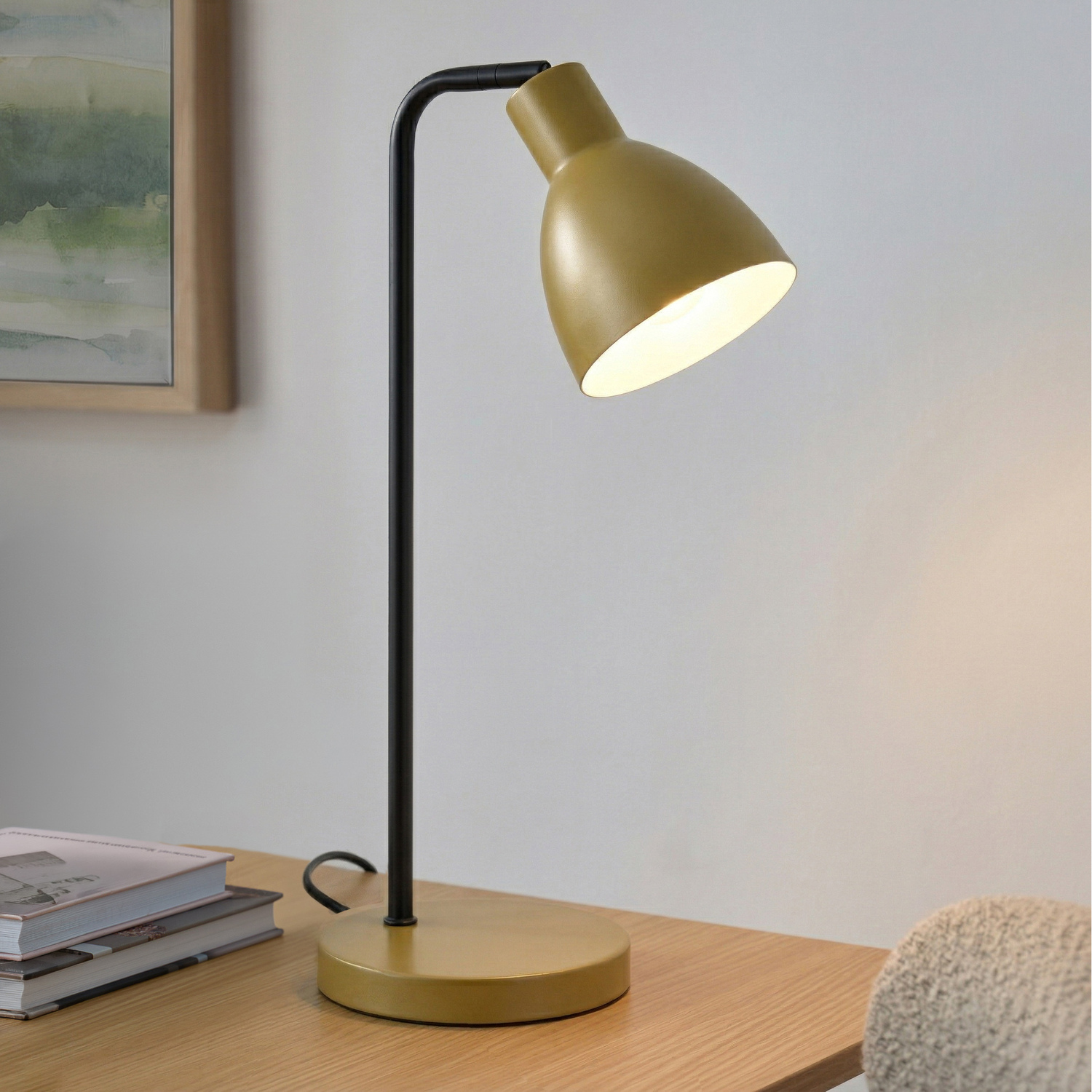 Pivot Iron Gooseneck Desk Lamp