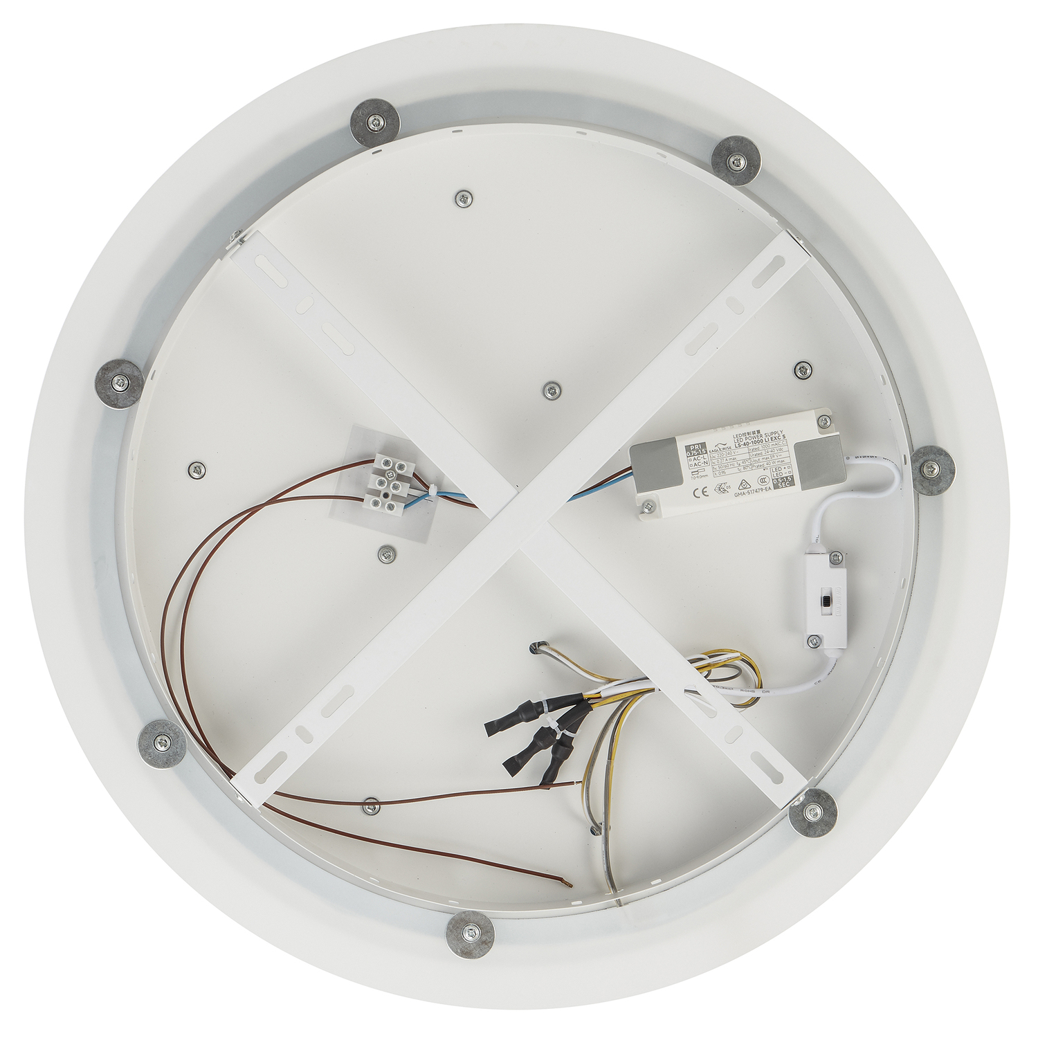 Timur Acrylic Tri-Colour LED Flush Mount Ceiling Light