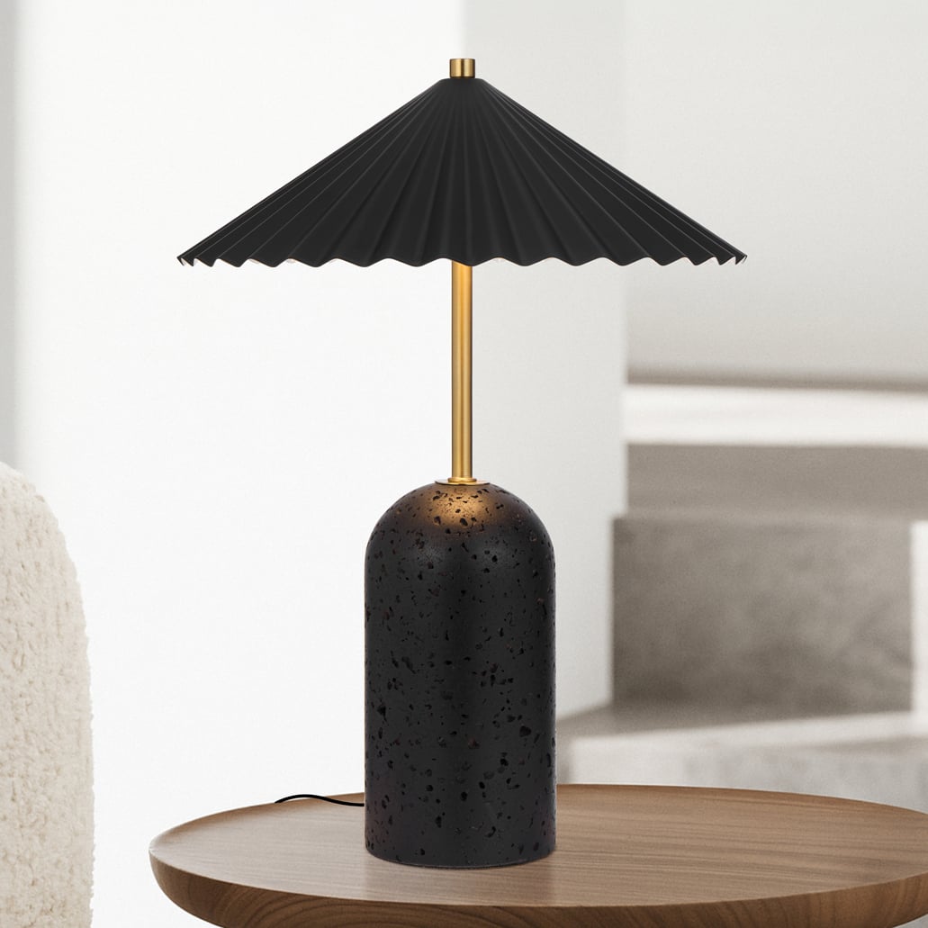 Thierry Travertine LED Table Lamp
