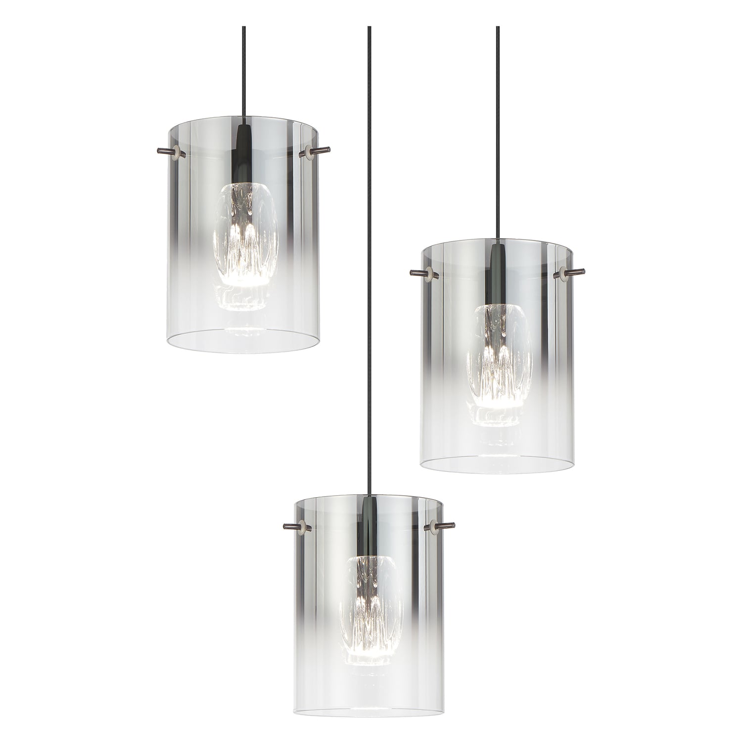Ximena Glass LED 3 Light Pendant