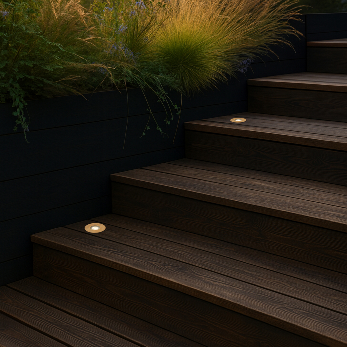 Iker Brass LED Inground Uplight
