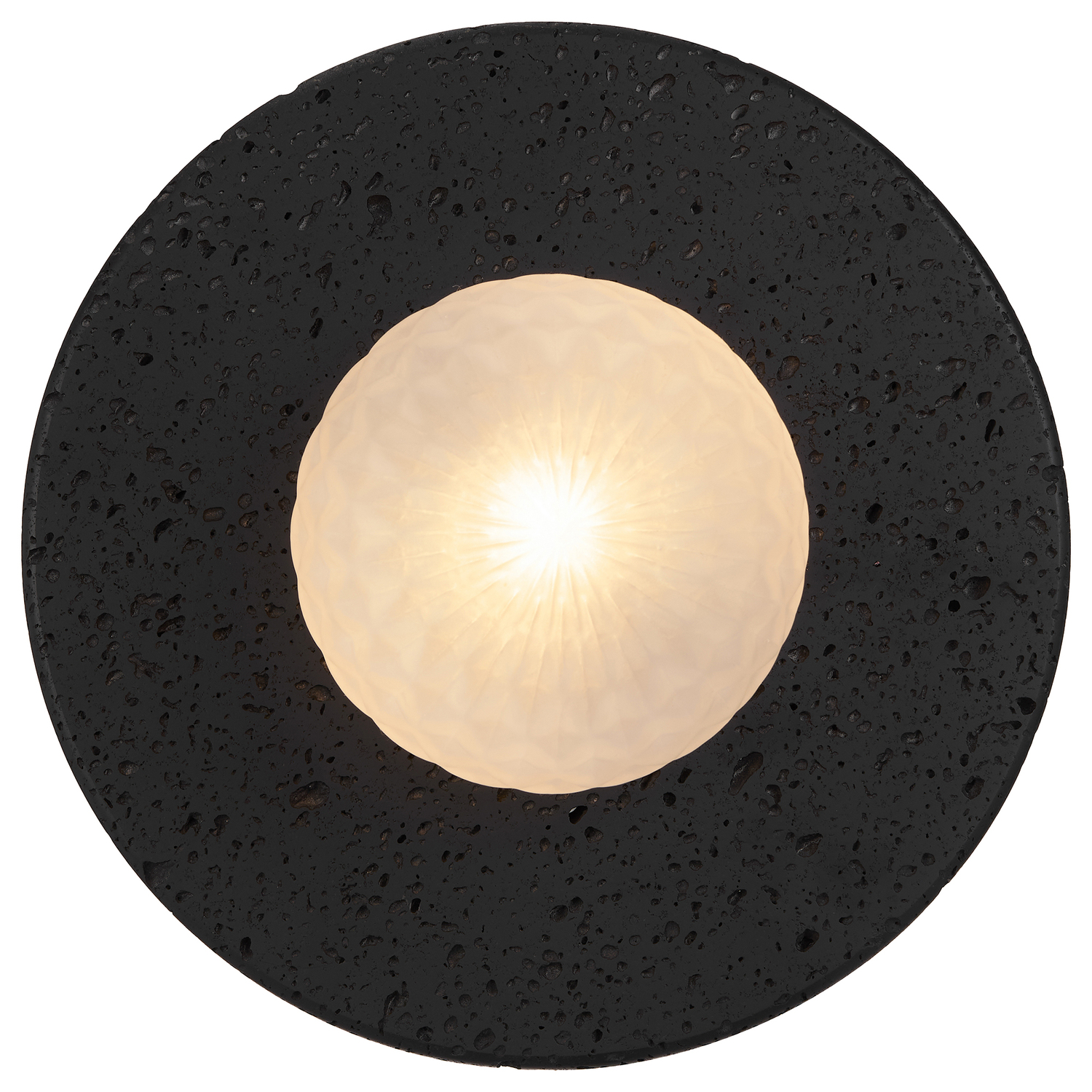 Mathilde Frost Tear Travertine & Glass Wall Sconce