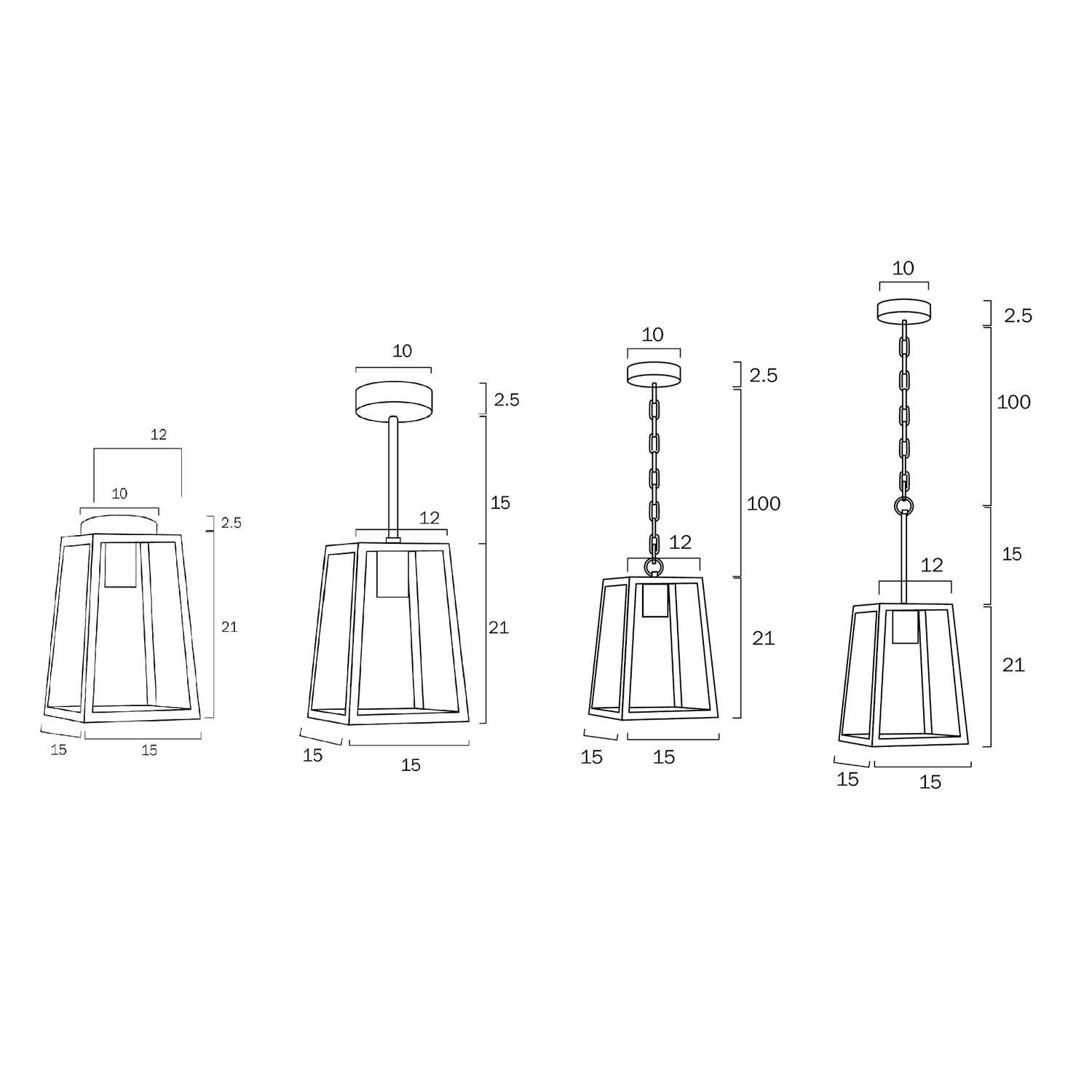 Scottsdale 15cm Outdoor Pendant Light