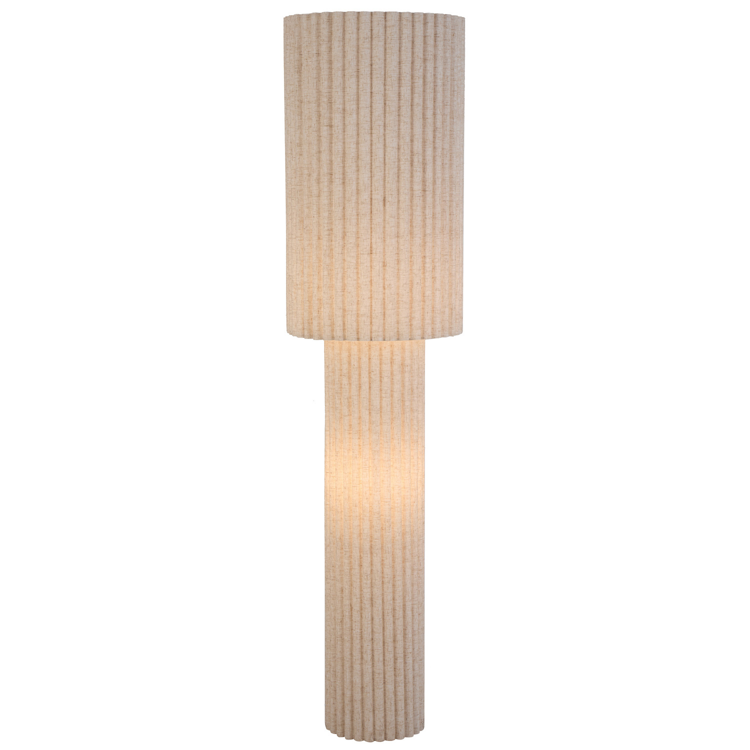 Imogen Iron & Fabric 2 Light Floor Lamp