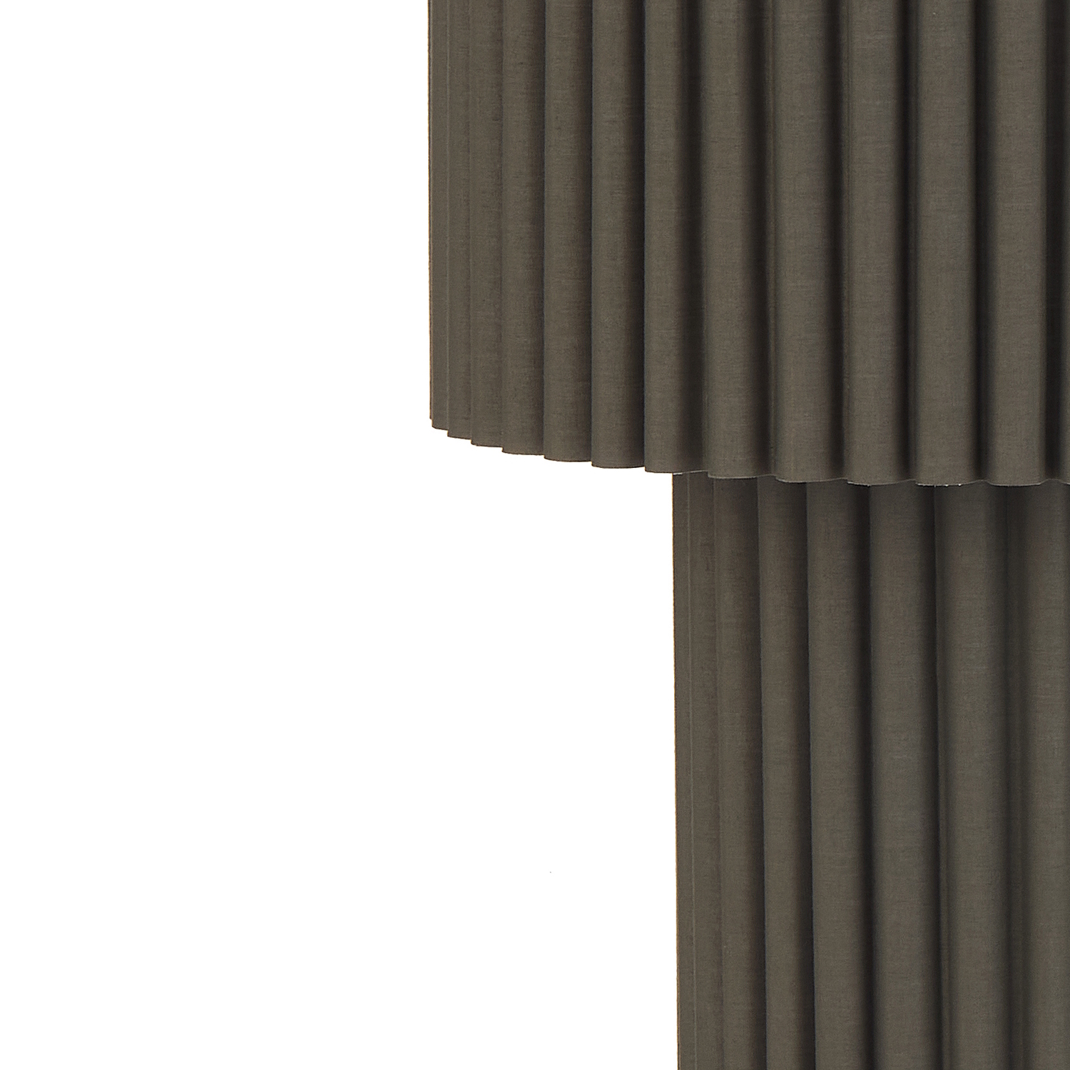Imogen Iron & Fabric 2 Light Floor Lamp