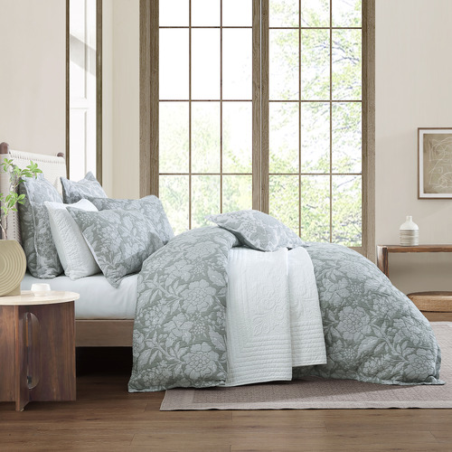 Julieta Yarn-Dyed Cotton Quilt Cover Set