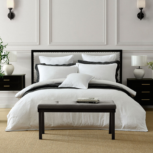 Catalina Matelasse Cotton Jacquard Quilt Cover Set