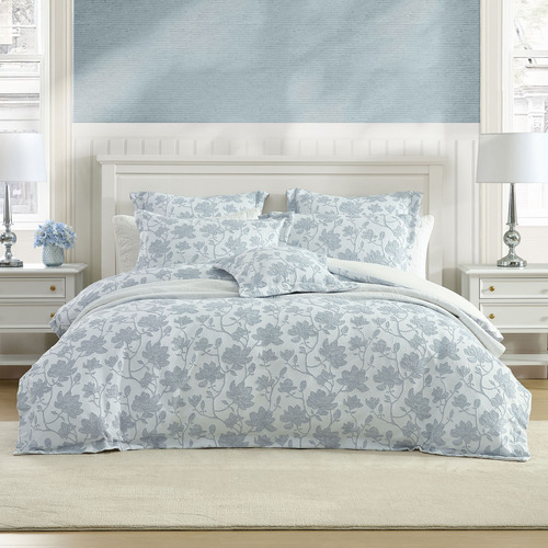 Bloom Yarn-Dyed Polycotton Jacquard Quilt Cover Set