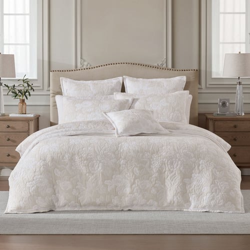 Eva II Yarn-Dyed Cotton Rich Jacquard Quilt Cover Set