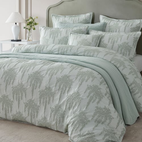 Wisteria Yarn-Dyed Polycotton Jacquard Quilt Cover Set