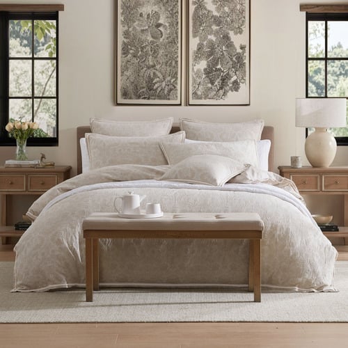 Savanna Cotton Jacquard Quilt Cover Set