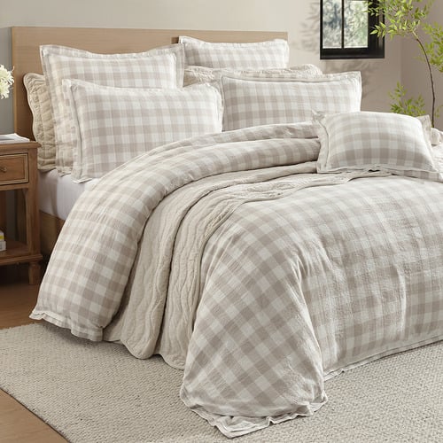 Stone Waverley Quilt Cover Set