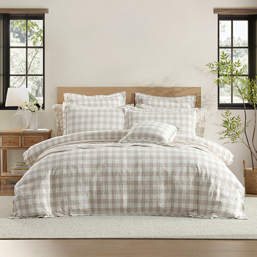Stone Waverley Quilt Cover Set