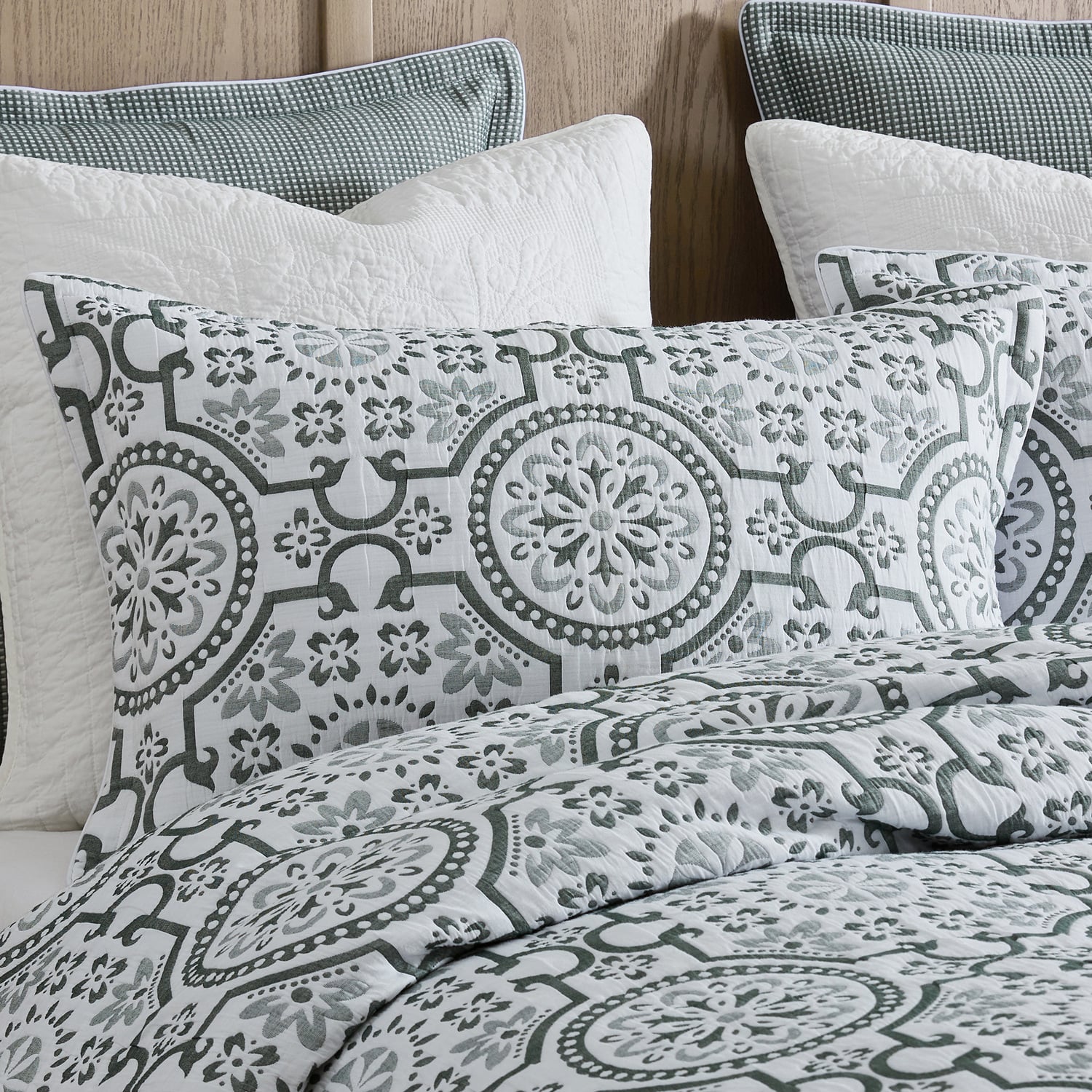 Cilantro Mayfair Jacquard Quilt Cover Set