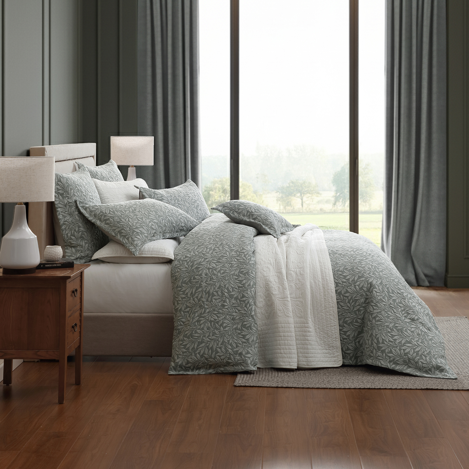 Gwyneth Cotton Jacquard Quilt Cover Set