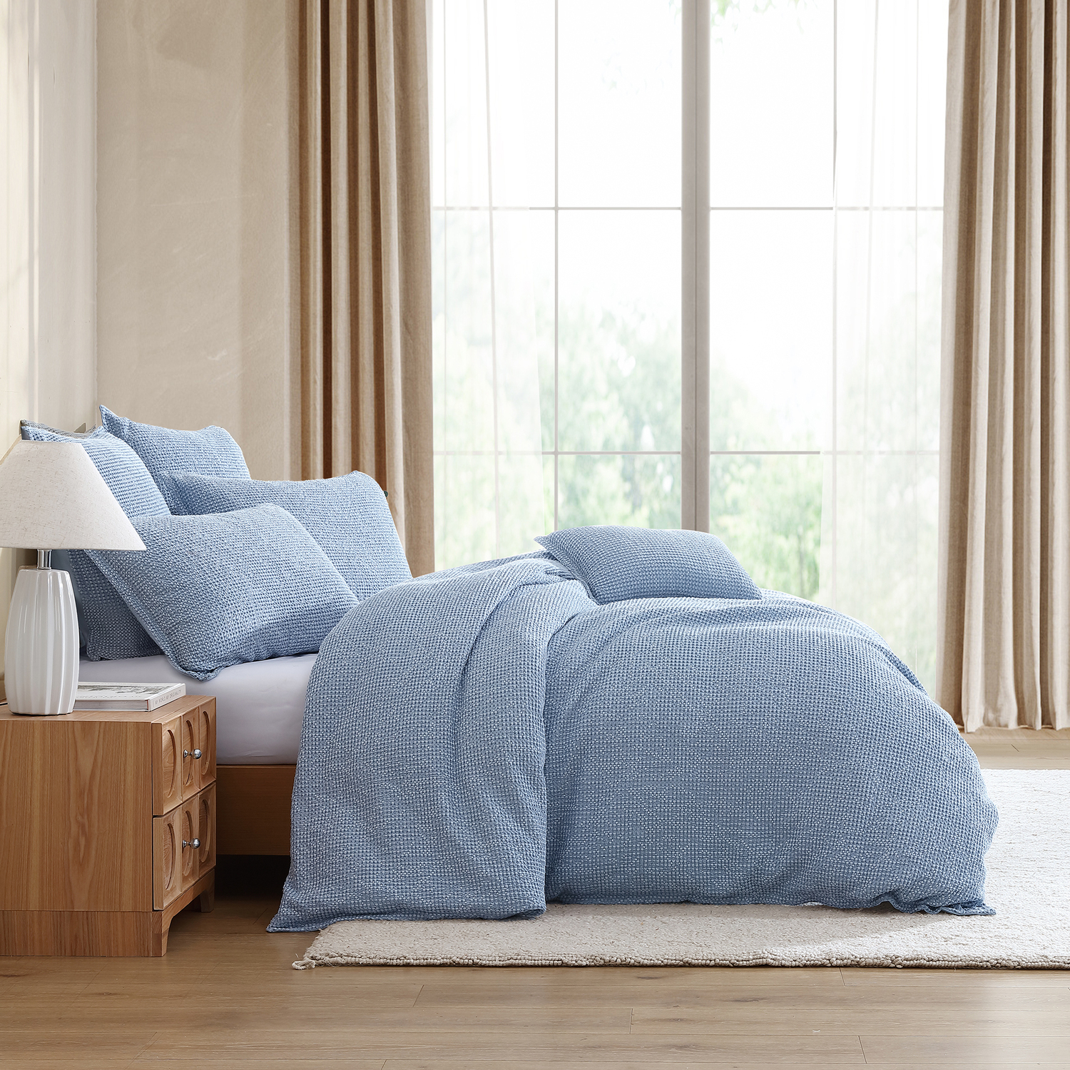 Urban Cotton Waffle Quilt Cover Set