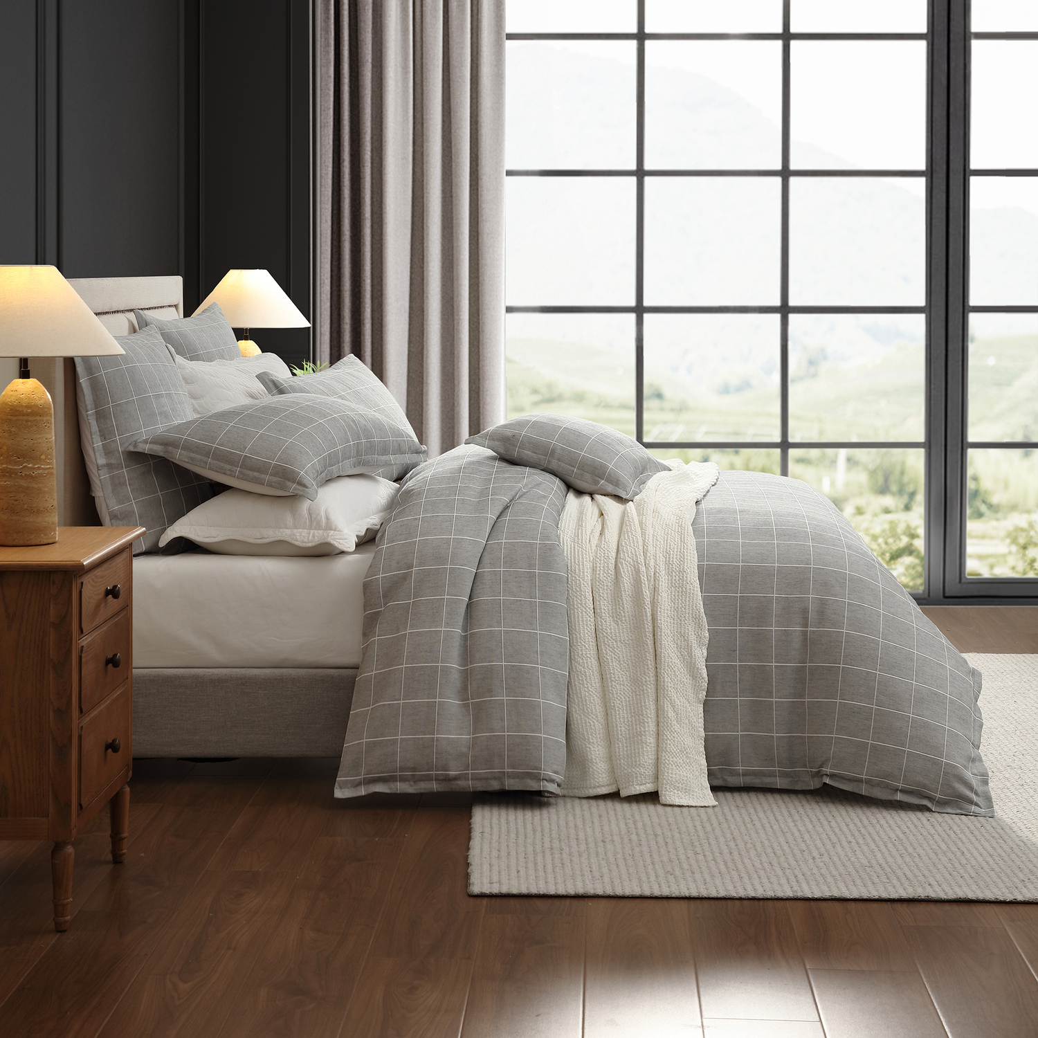 Stratus Yarn-Dyed Cotton Quilt Cover Set