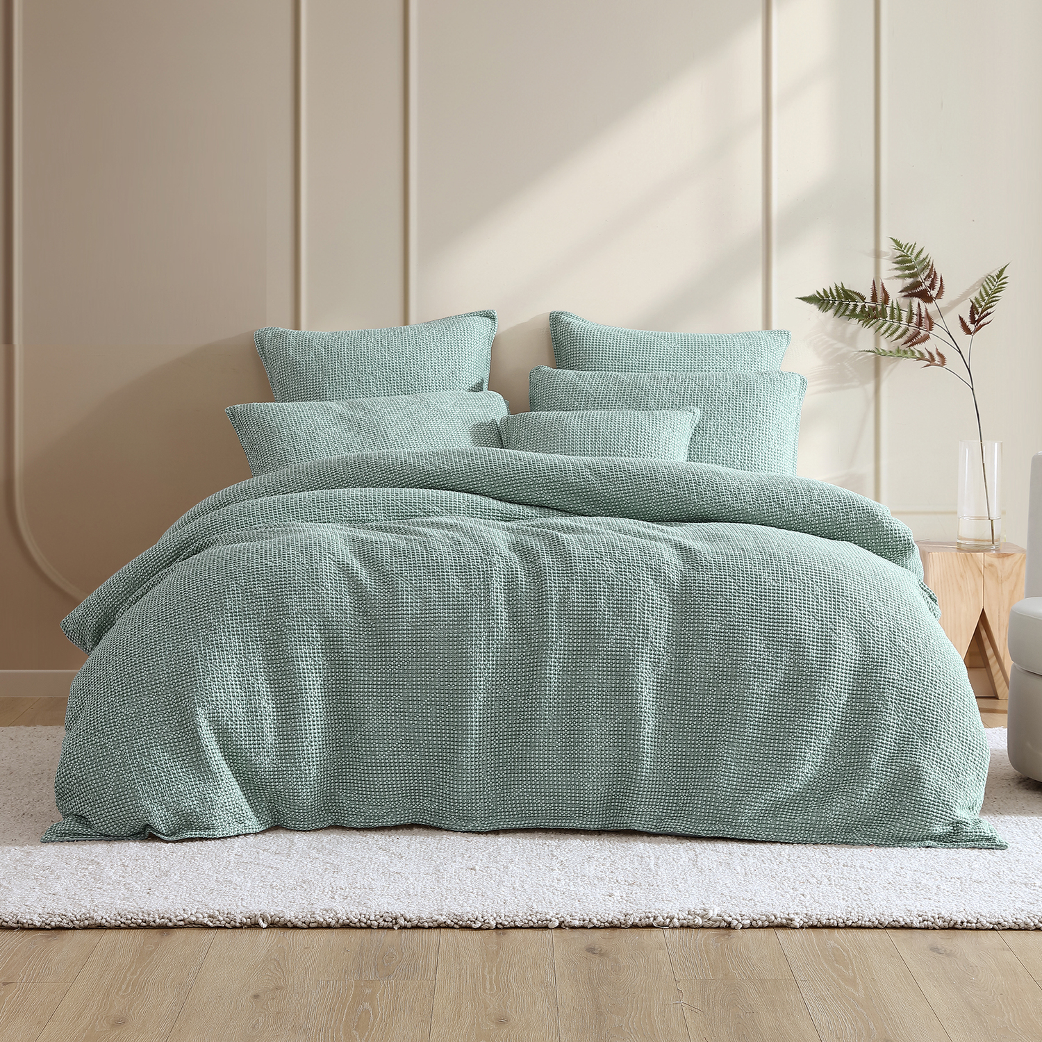 Urban Cotton Waffle Quilt Cover Set