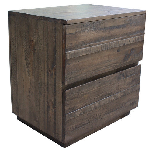 Diane Pine Wood Bedside Table