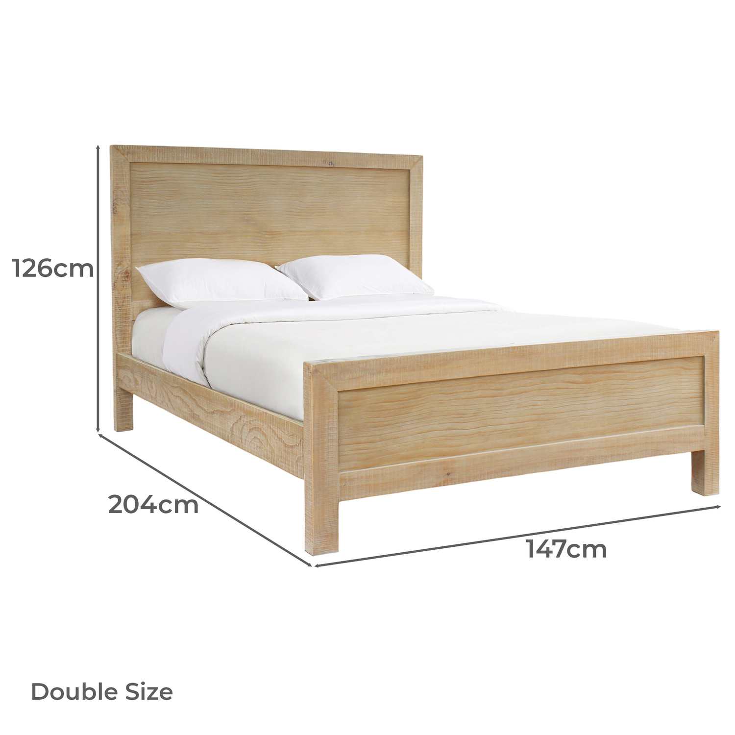 Lucas Pine Wood Bed