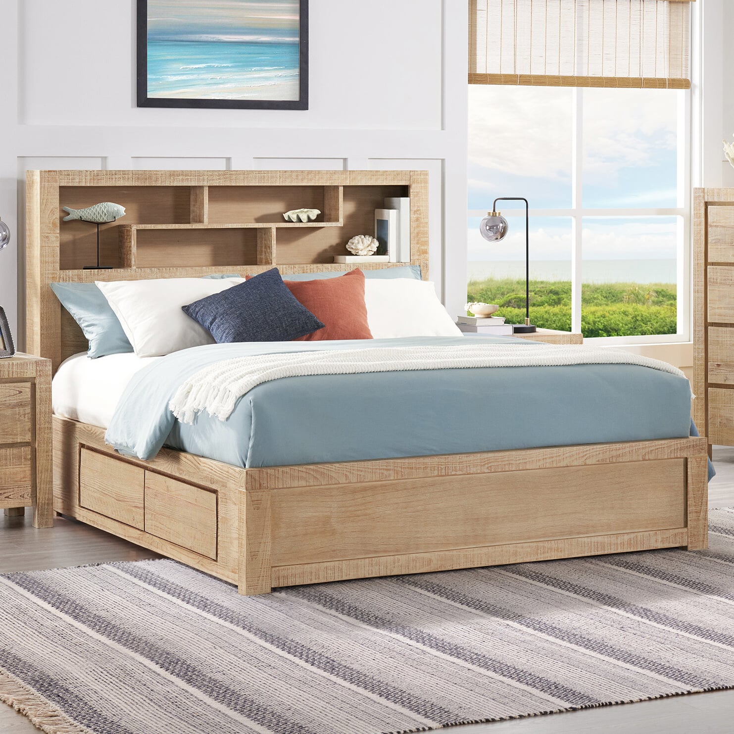 Oliver Bookcase Bed with 4 Drawers