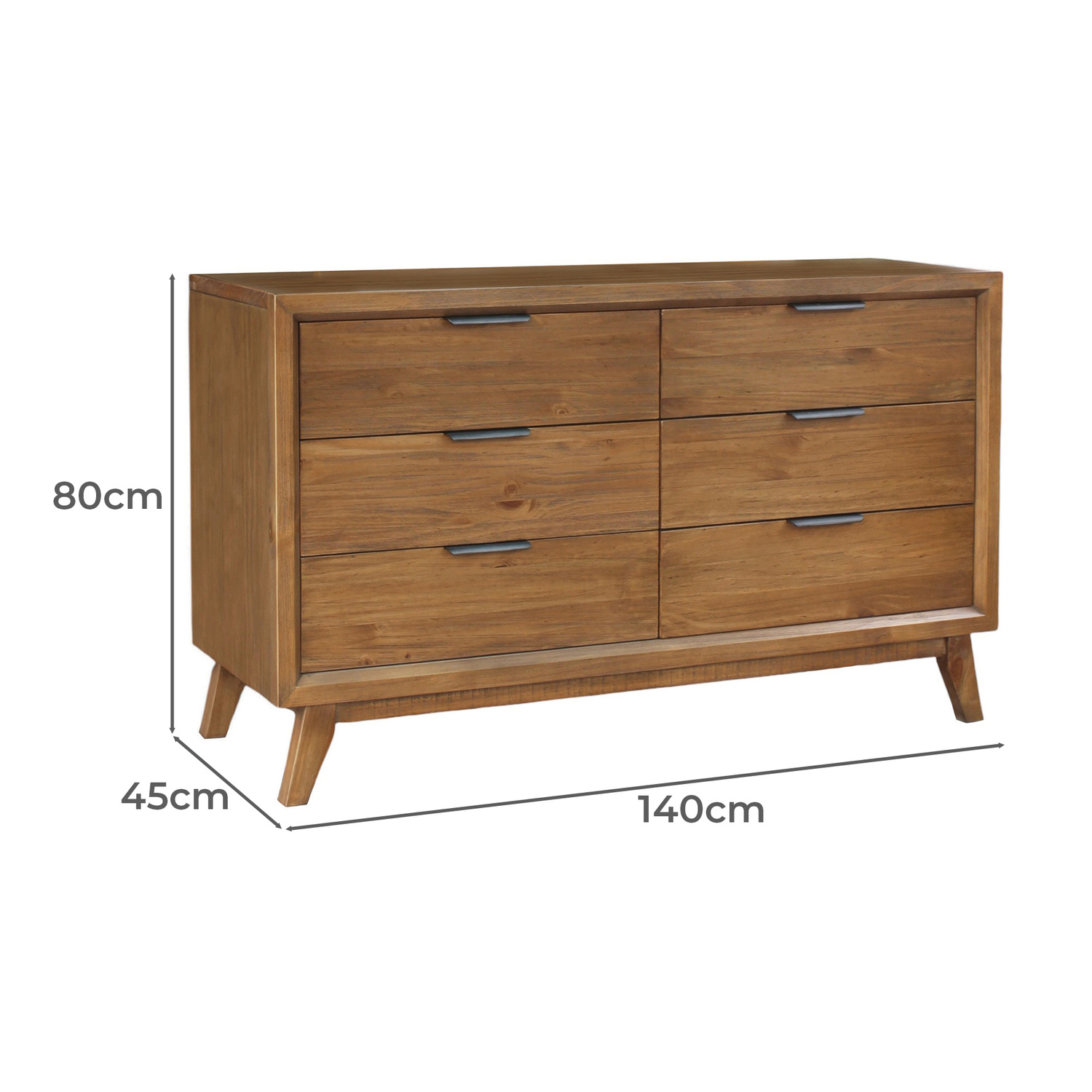 California 6 Drawer Dresser