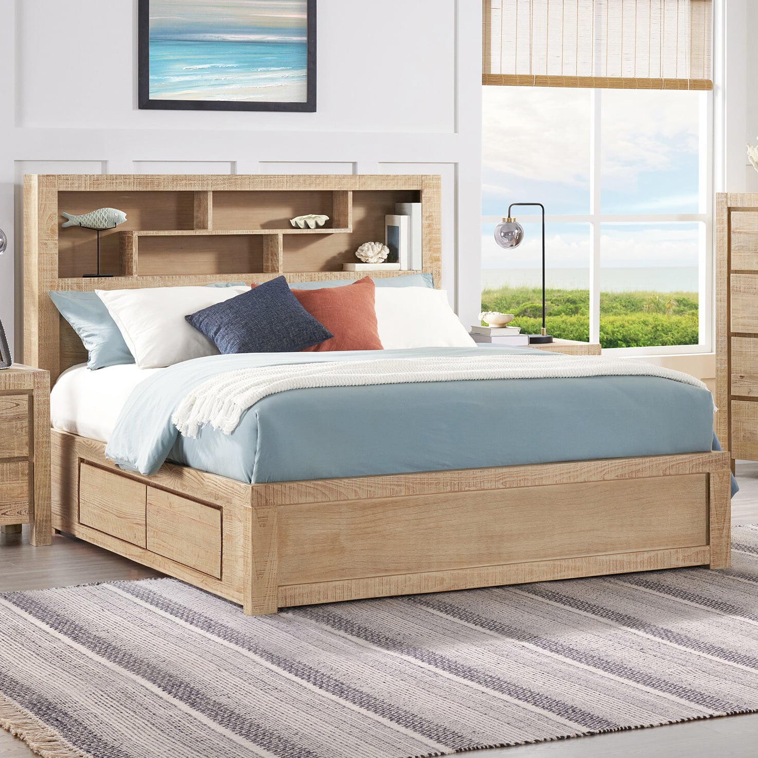 Oliver Bookcase Bed with 4 Drawers