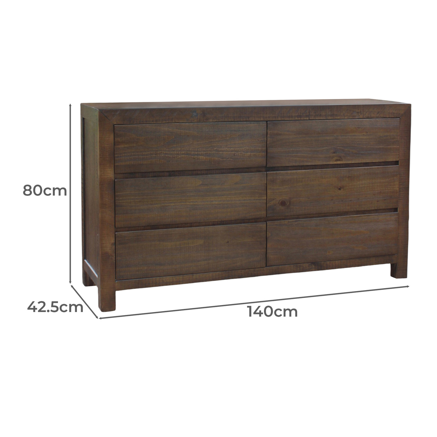 Oliver 6 Drawer Dresser