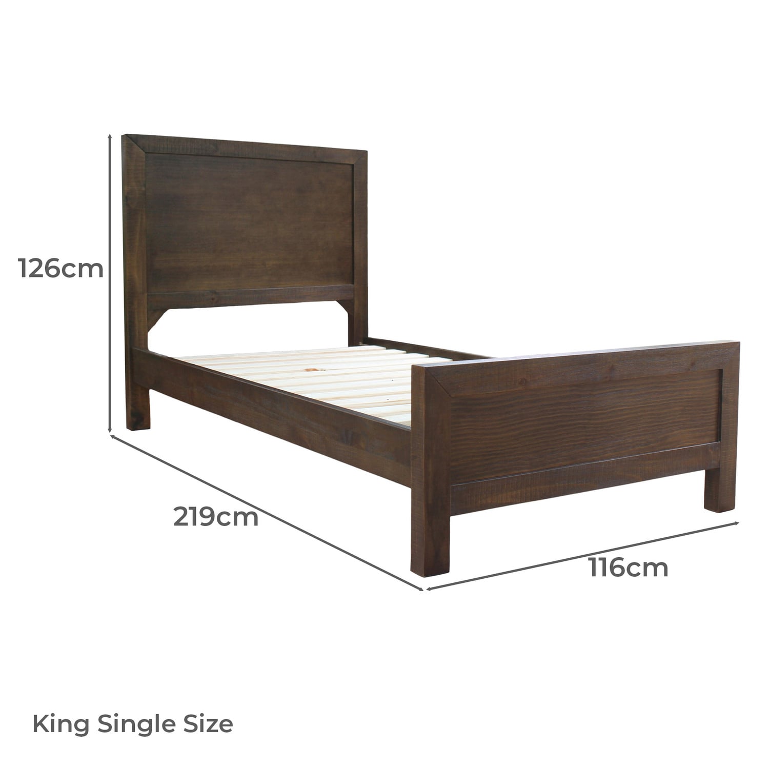 Oliver Pine Wood Bed