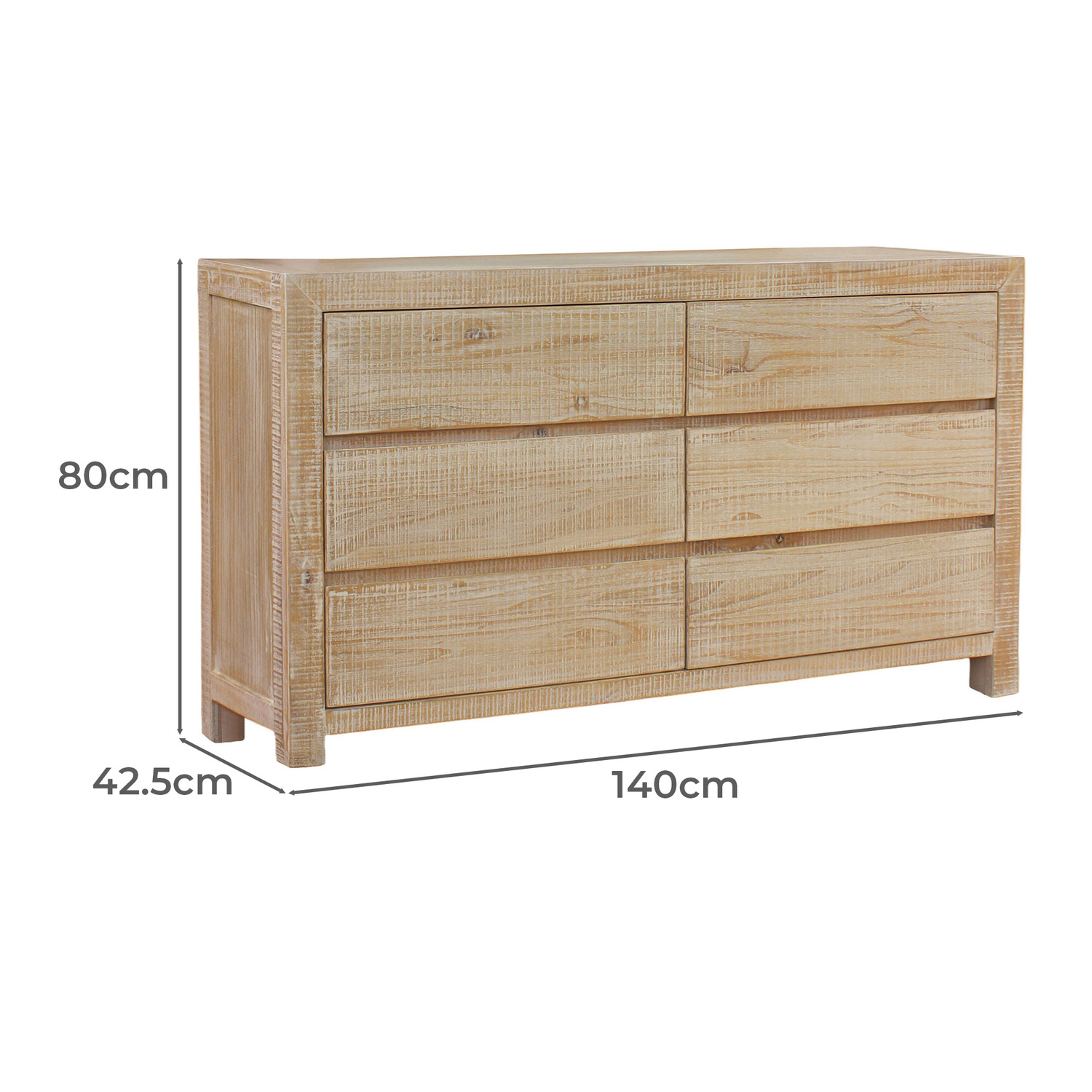 Oliver 6 Drawer Dresser