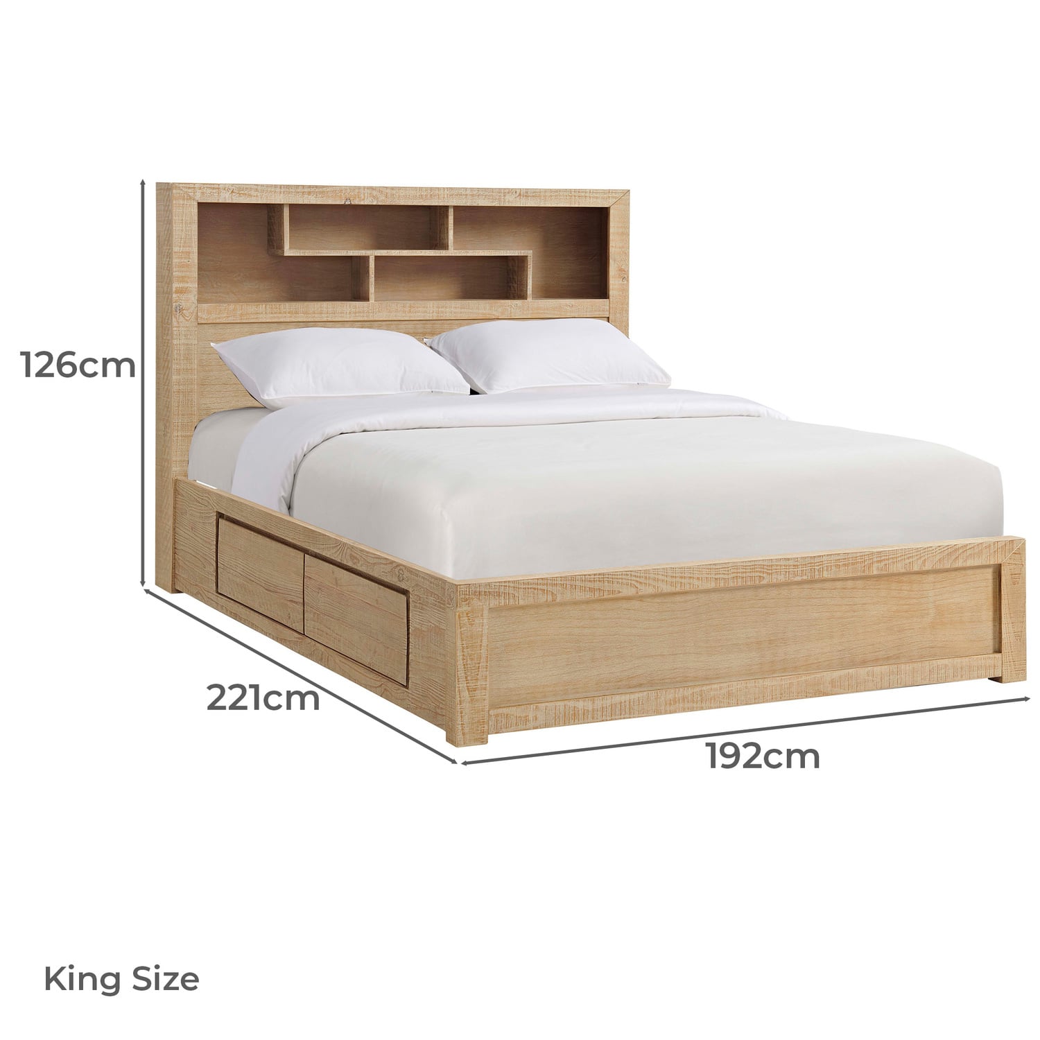 Oliver Bookcase Bed with 4 Drawers