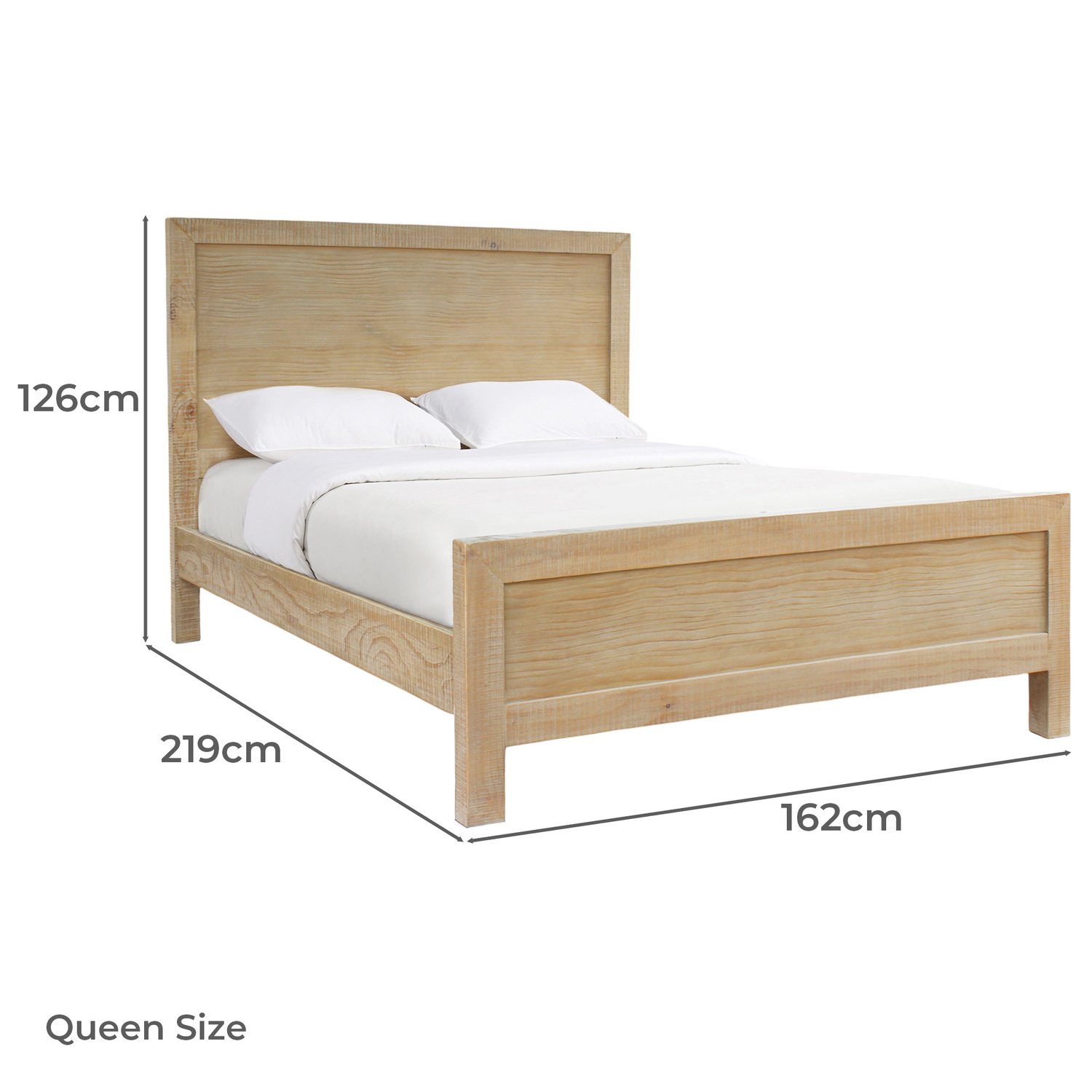 Lucas Pine Wood Bed