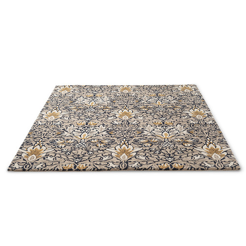 Indigo Snakeshead Hand-Tufted Wool-Blend Rug