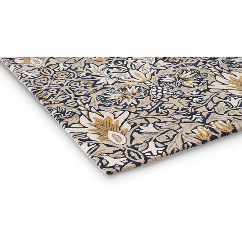 Indigo Snakeshead Hand-Tufted Wool-Blend Rug