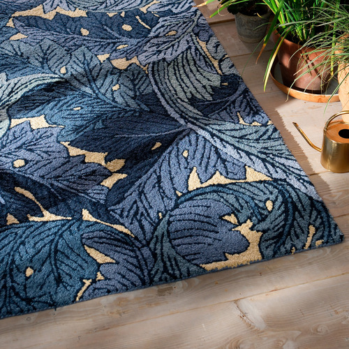 Indigo Acanthus Outdoor Rug