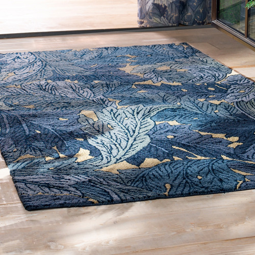 Indigo Acanthus Outdoor Rug