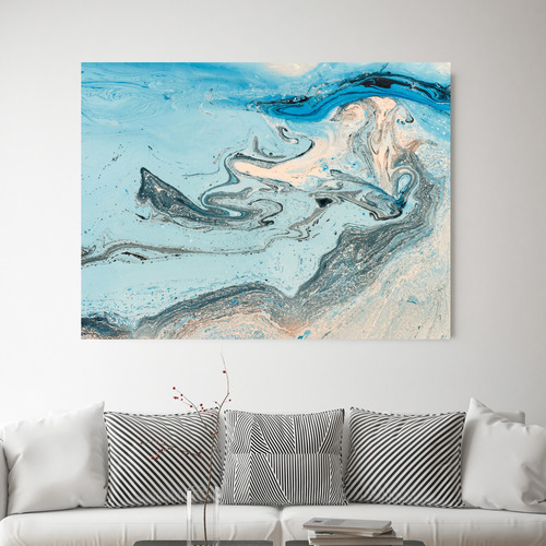 Blue Sea View Printed Wall Art | Temple & Webster