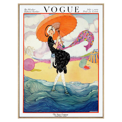Vintage Vogue Summer 1919 Canvas Wall Art
