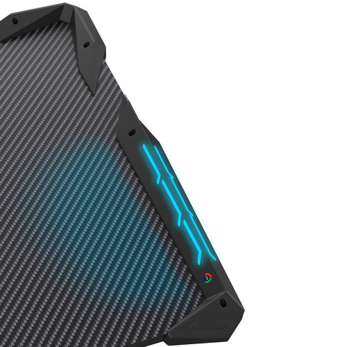 Black Eureka Z60 Ergonomic Gaming Desk with RGB LEDs