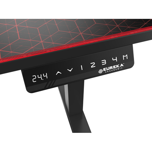 Aerocool Black Eureka EGDS62B Ergonomic Gaming Desk Temple & ster