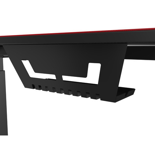 Aerocool Black Eureka EGDS62B Ergonomic Gaming Desk Temple & ster