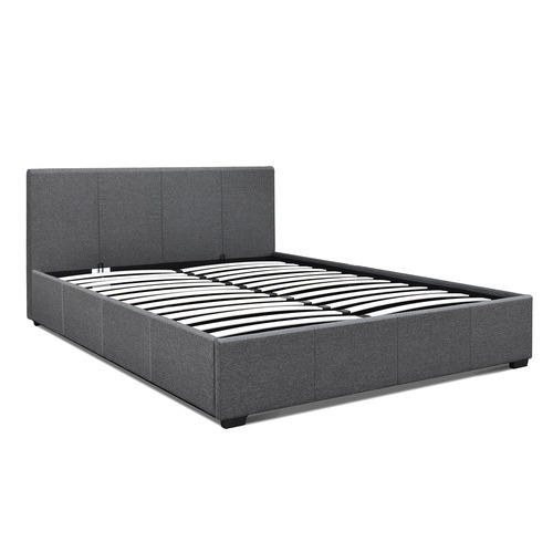 DwellHome Upholstered Gas Lift Bed & Reviews Temple & Webster