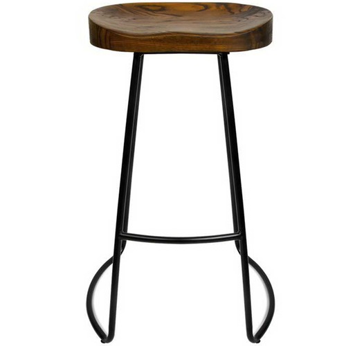 Dwell Home 75cm Industrial Moulded Backless Barstools