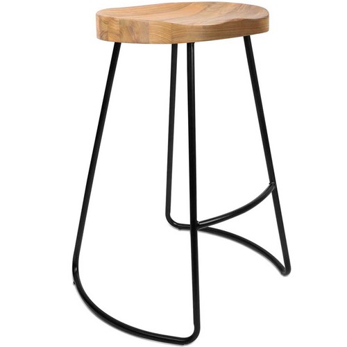 Dwell Home 75cm Industrial Moulded Backless Barstools