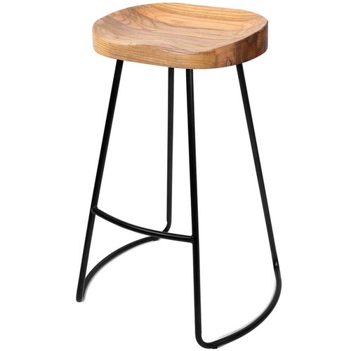 Dwell Home 75cm Industrial Moulded Backless Barstools