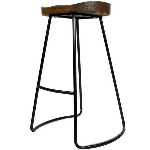 Dwell Home 75cm Industrial Moulded Backless Barstools