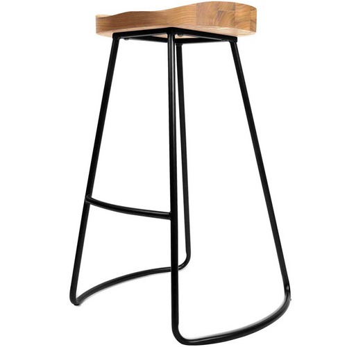 Dwell Home 75cm Industrial Moulded Backless Barstools