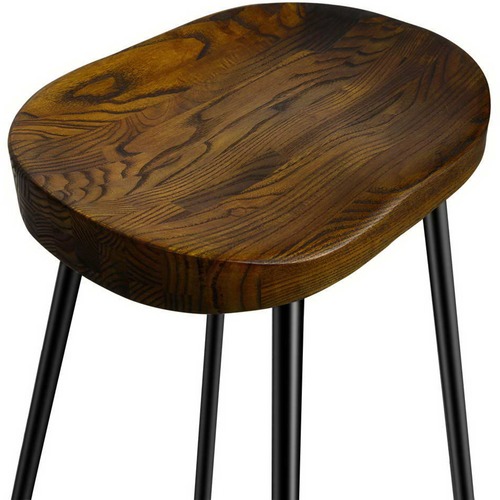 Dwell Home 75cm Industrial Moulded Backless Barstools